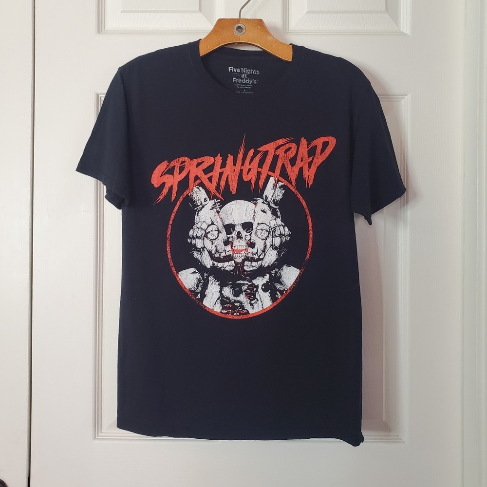 Five Nights At Freddy's T-Shirt Small Black Pullover Goth Witchy Punk Halloween
